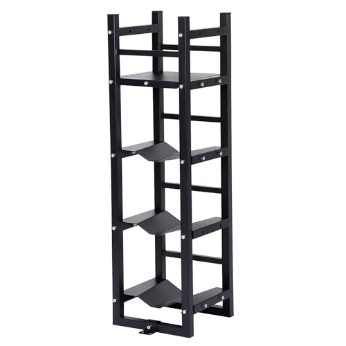 Eastrexon Refrigerant Tank Rack w/ 3x30lb and Storage Plate Stable Refrigerant Cylinder tank rack Cylinder Rack Sufficient Storage for Freon Gases Oxygen Nitrogen Acetylene