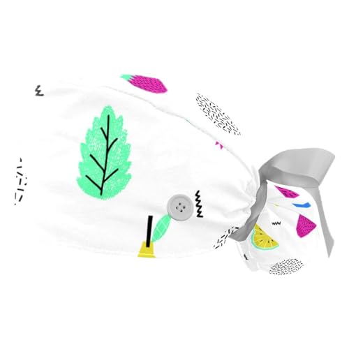 Casquettes de travail JDEZ anti-transpiration et légères motif fraise