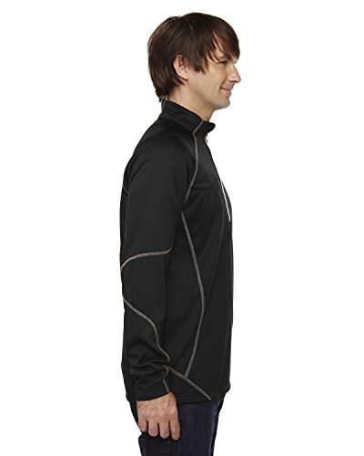 Ash City - North End Adult Catalyst Performance Fleece Quarter-Zip XL BLACK2