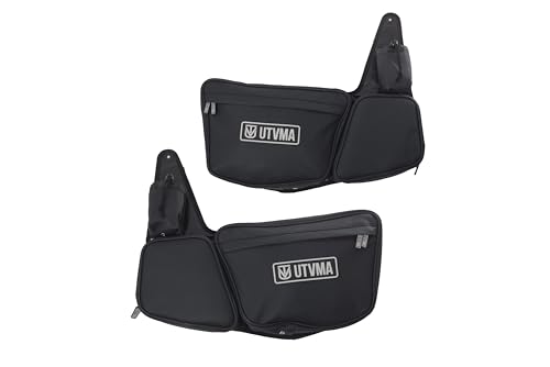 UTVMA Door Bags compatible with 2024+ Polaris RZR 1000 – Front & Rear Storage Bags with Knee Pads – Durable All-Weather UTV Storage Bags (RZR 1000 Front Door Bag Set (2024+))