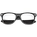 zeroUV Flat Matte Reflective Mirror Color Lens Large Horn Rimmed Style Sunglasses - UV400 (Classic | Black/Mirror)