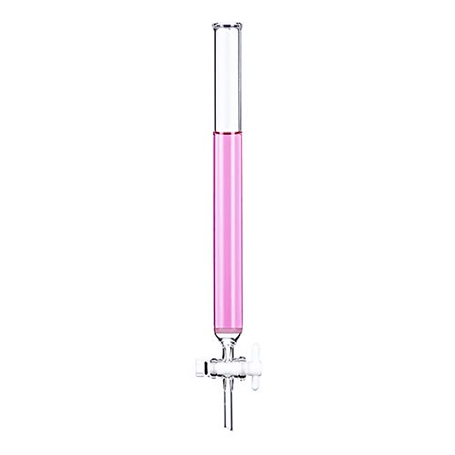 HKHKH - Colonne de chromatographie en verre borosilicaté personnalisable, diamètre extérieur 15-80mm, longueur 200-500mm, avec noyau de G3 et robinet d'arrêt en PTFE(25mmx300mm)
