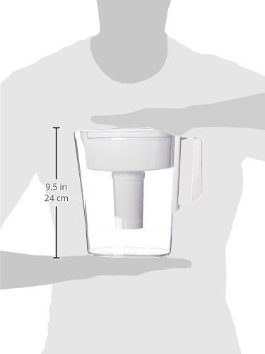 Brita SOHO Jarra de água branca de 5 xícaras, 28,9 x 24,9 x 11,6 cm, branca