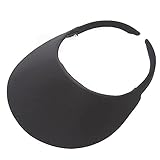 No Headache Round Brim, Golf, Tennis, Running, All Sport Sun Visor - Abyss Black