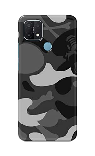 Image of Printed Hard Back Cover Case for Oppo A15 | Oppo A15s Back Cover (Army Pattern) -1302