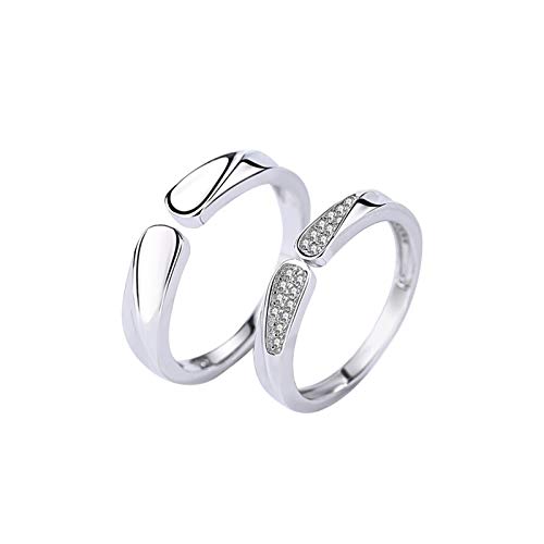 Anneau ouvert en argent réglable contre les erreurs de taille de bague