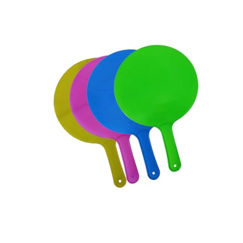 Image of Multicolor Plastic Handheld Summer Cooling Fan - Lightweight Thin Hand Fan with Strong Airflow | Easy to Carry Outdoor Travel Fan | Plastic Hand fan manual for daily use (4)