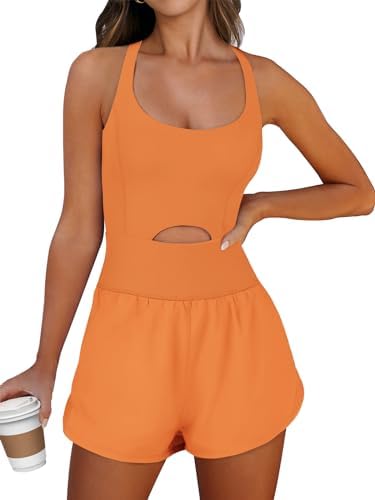 Caracilia Women's Workout Athletic Romper Summer Sets Short Jumps...