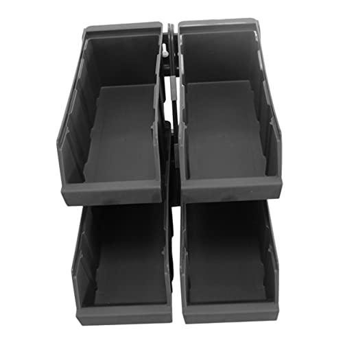 CIYODO Plastic Coffee Station Organizer Countertop Coffee Condiment Storage Holder for Cups Tea Bags and Accessories for Kitchen and Bar Decor