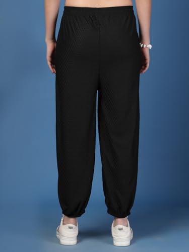 Image of UZARUS Women's Ultra-Soft Baggy Fit /Relaxed Fit Joggers with Side Pockets & Gripped Hem