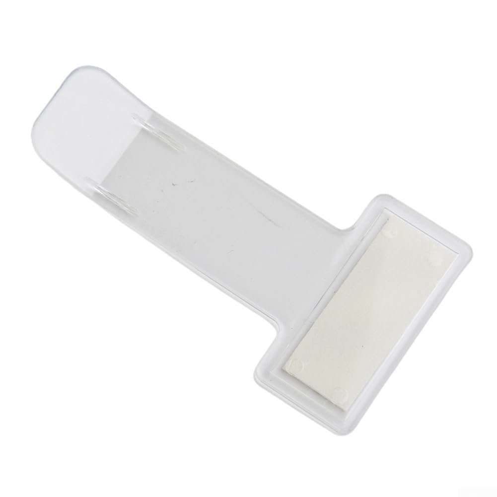 Car Parking Ticket Holder for Windshield - Vehicle Registration Organizer - Reusable Plastic Permit Display Clip - Parking Ticket Permit Card Holder (Pack)