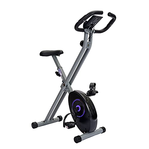 Vélo d'Appartement Pliable Keboo Serie 300 Magnétique Fréquence Cardiaque Guidon, 8 Nivaux, Siège Réglable et Moniteur LCD Cover
