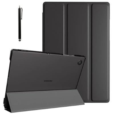 ProElite Cover for Samsung Galaxy Tab A9 Plus 11 inch Case Cover, Smart Flip Case Cover for Samsung Galaxy Tab A9+ 11 inch Translucent Back with Stylus Pen, Black