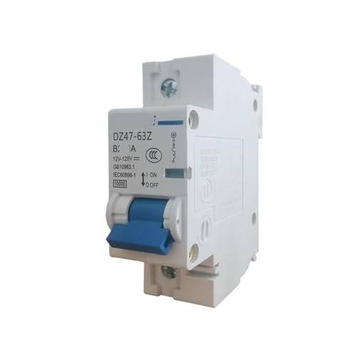 JWVNSKCA Interruptor de vehículo eléctrico disyuntor de CC 125A 250A Interruptor de Aire de sobrecarga de Alta Potencia 12V 24V 48V 72V(DZ47-1P/B250A)