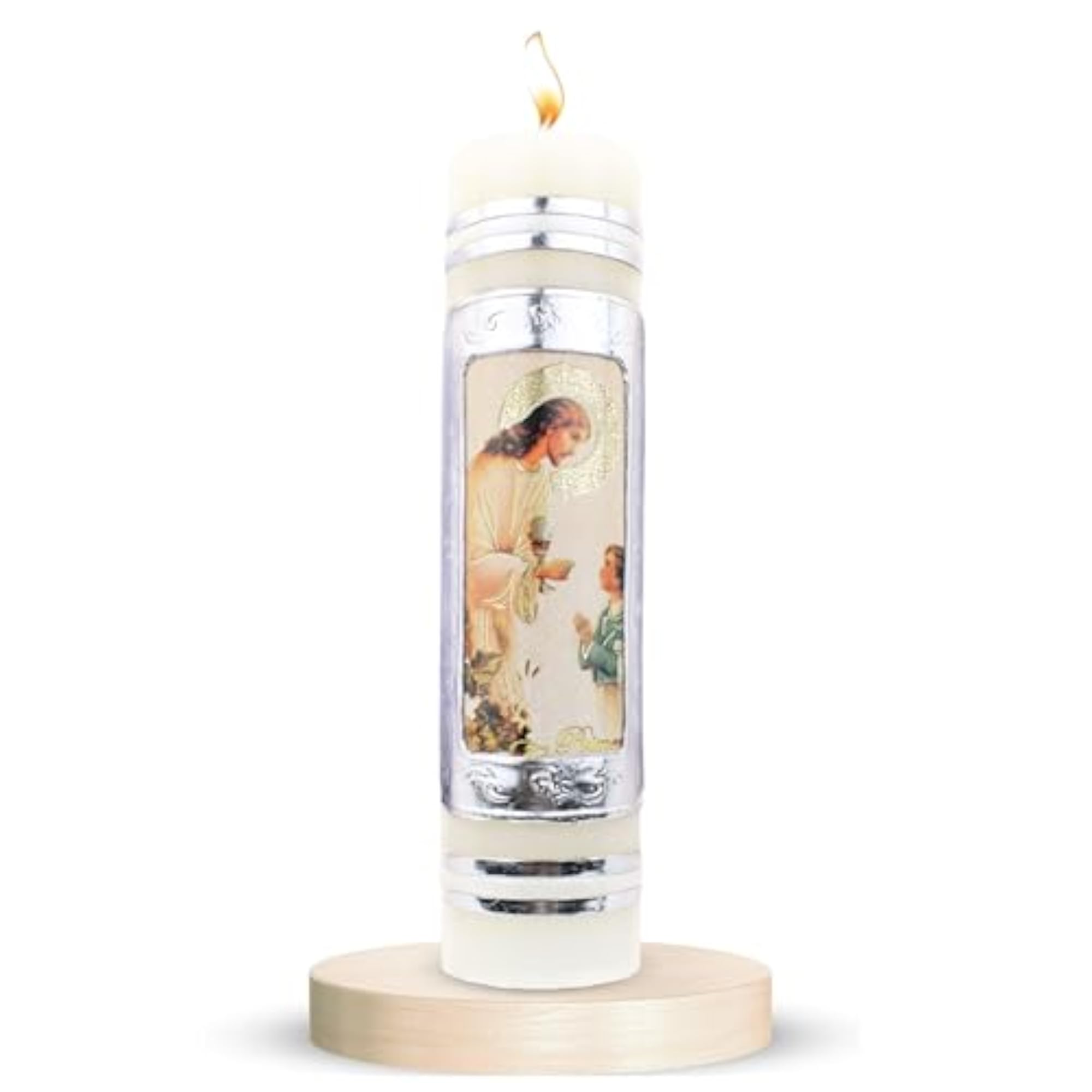 Authenthic First Communion Candle Made by Mexican Artisans