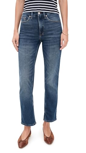 Good American Women's Good Icon Straight Ankle Jeans