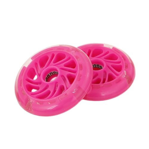 2pcs Ruedas de Entrenamiento para Bicicleta con Material Luminoso PU, Ruedas Auxiliares Equipada con Rodamiento, Giro Silencioso para Niños y Aprendizaje miniatura 1