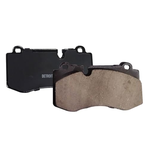Image of Detroit Axle - 4pc Front Brake Pads for Mercedes-Benz 2007-2013 S550 S600 2007-2014 CL550 CL600 2012-2013 S350 2010-2013 S400 2009-2012 SL550, Ceramic Brake Pads with Hardware Replacement