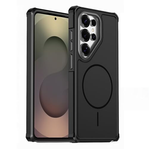 For Samsung Galaxy S26/S26 Plus/S26 Ultra�p���C�P�[�X�A�R�[�i�[�ϐk�J�o�[�A���ɗD�����w��h�~�r�W�l�X�P�[�X(Black,S26)