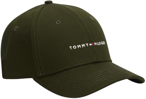 Tommy Hilfiger Herren Cap Foundation 6 Panel aus Baumwolle Grün (Arctic Spruce) Einheitsgröße