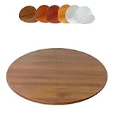 Diseño plegable y práctico: Las mesas redondas de madera con diámetros de 100 cm y 110 cm ahorran espacio. Su diseño plegable facilita su uso y almacenamiento.