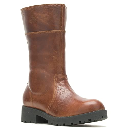 Harley-Davidson Women's Lynwood Waterproof Motorcycle Boots D87220 (Bwn, 11) Brown