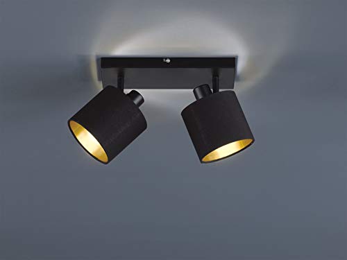 Spot bar TOMMY R80332079 en métal noir mat et intérieur or raffiné - 3