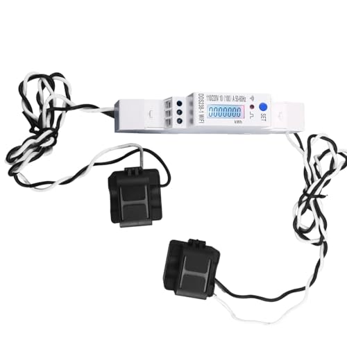 Compteur intelligent 2 phases 3 fils 100A pour rail 18mm