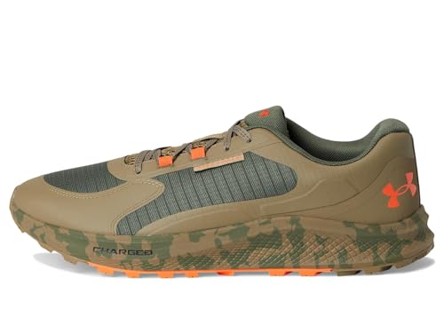Under Armour Men's Charged Bandit Trail 3, (390) Marine OD Green/Bayou/Ares Red, 9, US4