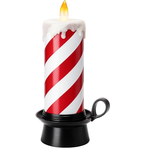 BURI LED Zuckerstange Kerze 30 cm | Zuckerstange beleuchtet |...