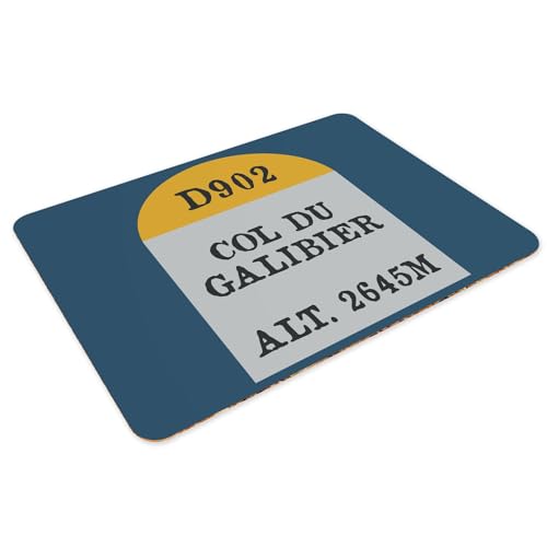 Set de table bleu cyclisme Galibier en liège : idée cadeau vélo - 3