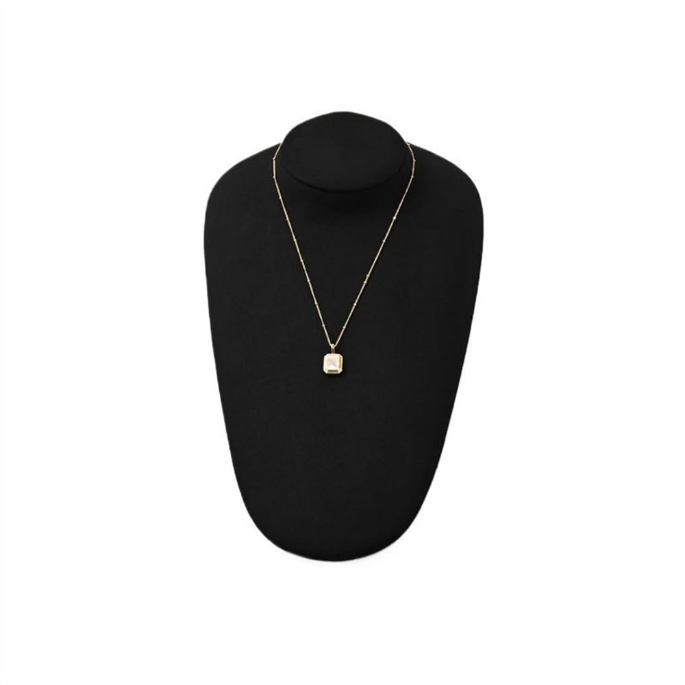 Schmuckständer Halskette Display Rack Oval Horizontal Portrait Hals Anhänger Rack Schmuck Display Requisiten Ring Halter schmuckaufbewahrung(Schwarz)