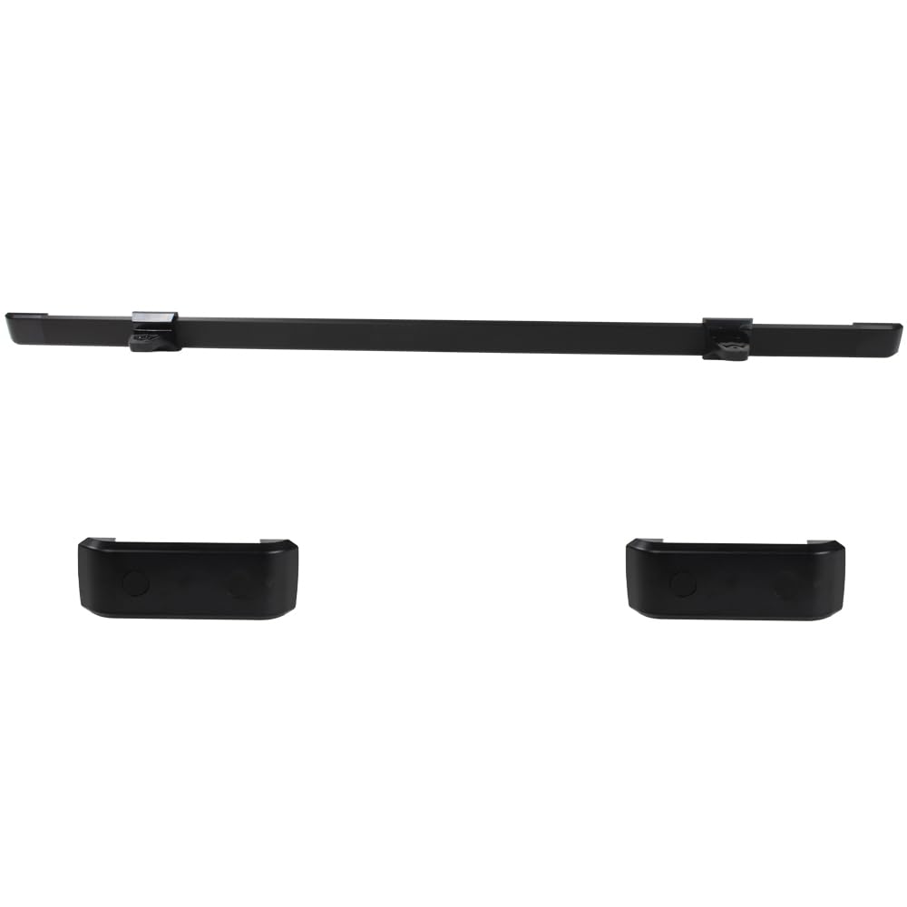 Rail coulissant de table - Fonction lit - Pour caravane, camping-car, bateau - En aluminium - Noir