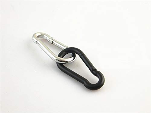 SKIVTGLAMP 10 Pcs Threaded Quick Link 5mm Heavy Duty D Shape Locking Looks for Light Holder Replacement Kit, Durable Chain Connector, Camping and Outdoor Equipment DIY, 7 Colors,Matte Black