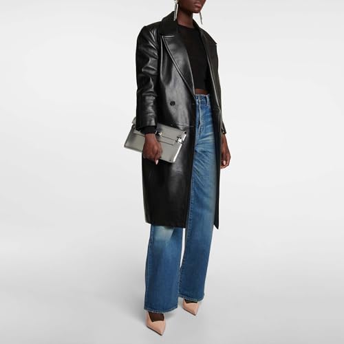 Slingback Stiletto Heels for Women Pointed Toe Slip On Patent Leather Pumps Backless Stretch Strap Dress High Heels3