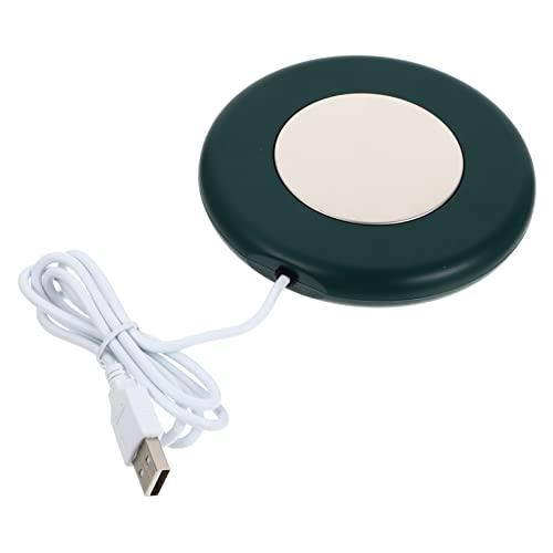 LAPYAPPE 1Set USB Constant Temperature Coaster Cup Heater Tea Cup Warmer Pad for Home Office Dorm Travel Elegant Design for Hot Beverages