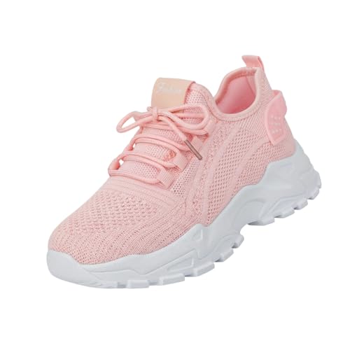 Baskets Femme Sneakers Femme Durables Et Polyvalentes Leger Curvy Trainers Compensées Legere Respirantes Souple Tendances Semelle À Coussin d'air Sexy Campus...