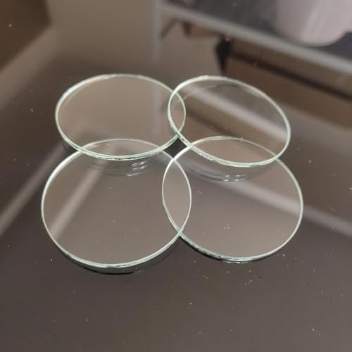 1PCS Flat lens Torchy lens for Glare Flashlight lamp glass Diameter 40 41 42 47 50 52 58 60mm Thickness 1.8mm glass lens(40mm)