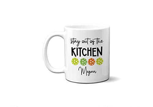 Taza Pickleball Personalizada Cerámica Blanca Grande miniatura 3