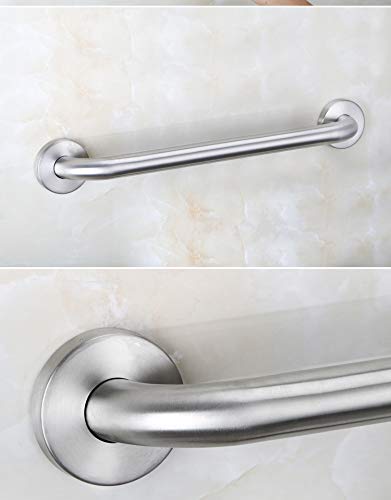 TENOVEL 36 Inch Shower Grab Bar, Stainless Steel Bathroom Grab Bar, Shower Handle, Bath Handle, Grab Bars for Bathroom, Bathroom Handicap Safety Grab Bar with Concealed Screws, Satin Nickel - Thumbnail 2