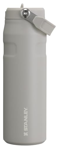 Image of Stanley IceFlow Flip Straw 2.0 Water Bottle 24 OZ | Built-In Straw with Larger Opening | Lightweight & Leak-Resistant | Insulated Stainless Steel | BPA-Free | Ash