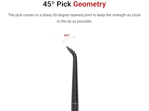 Image of TEKTON 45-Degree Pointed Pick (1 /8 x 3 in. shank) | PNH21102 | Made in USA