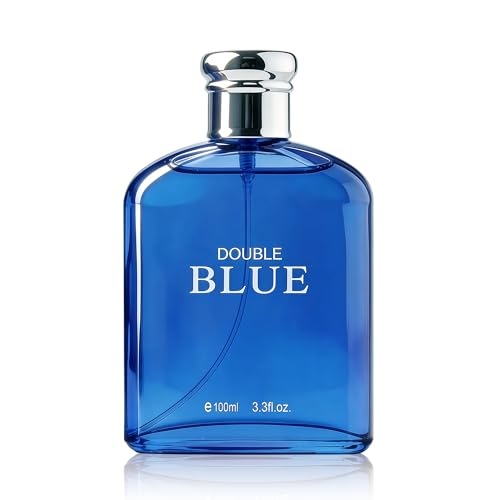 Image of AFLUXE Double Blue Eau de Toilette for Men, Refreshing Fresh Aquatic Ocean Cologne, Long Lasting Clean Scent for Men, 3.3 fl oz (100 ml)