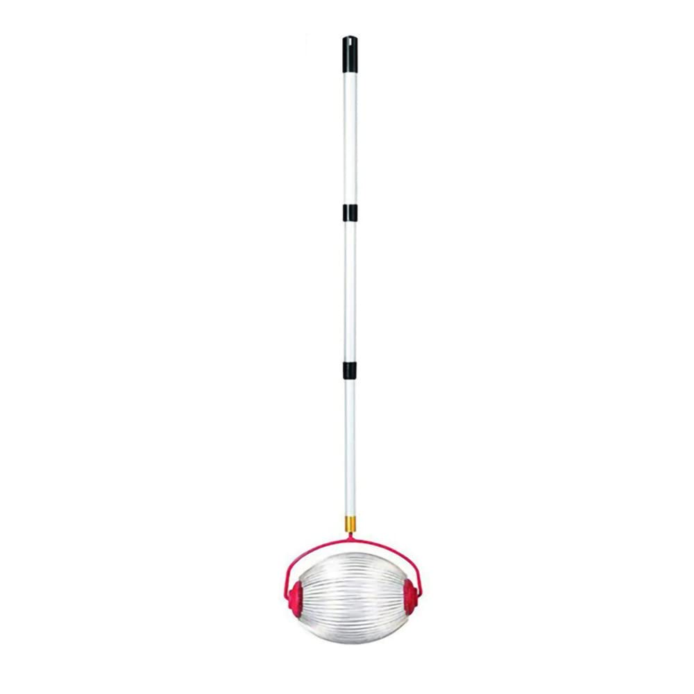 Recolector de nueces, cosechadora de castañas, cosechadora de tuercas con barra telescópica ajustable,recolector de frutas de bola grande+varilla telescópica de acero inoxidable 32 × 19 × 128cm