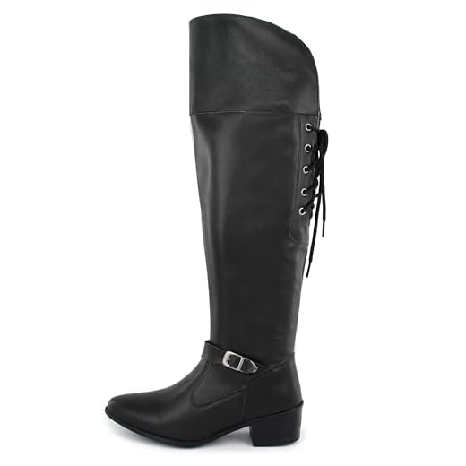Bota Over The Knee Feminina Cano Longo Acima Do Joelho Montaria Panturrilha Grossa (Preto, BR, Adulto, Numérico, M, 40)