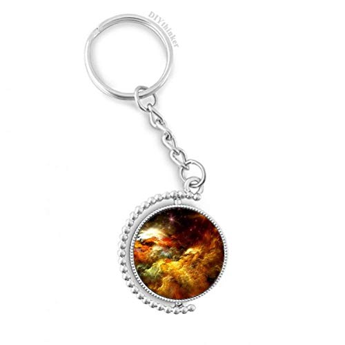 Llavero giratorio DIYthinker de nebulosa espacial, el regalo ideal