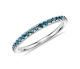 JewelryGift Natural-Blue Topaz Gemstone Band Ring 925 sterling-silver Latest Daily wear Fancy gift p