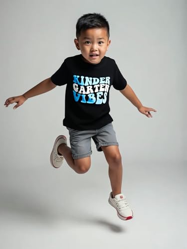 Image of Unique Baby Boys Kindergarten Vibes Only Back to School T Shirt