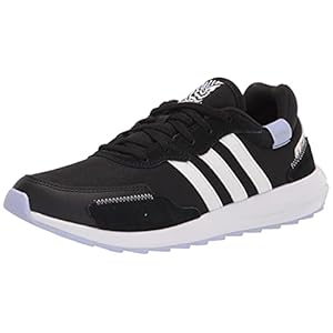 adidas-Womens-Retrorun-Running-Shoe Adidas Women's Retrorun Running Shoe, Black/White/Violet Tone, 9