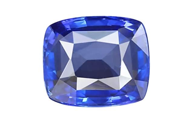 Saphir bleu de 4,44 carats et 5,25 Ratti, pierre précieuse naturelle non chauffée mixte
